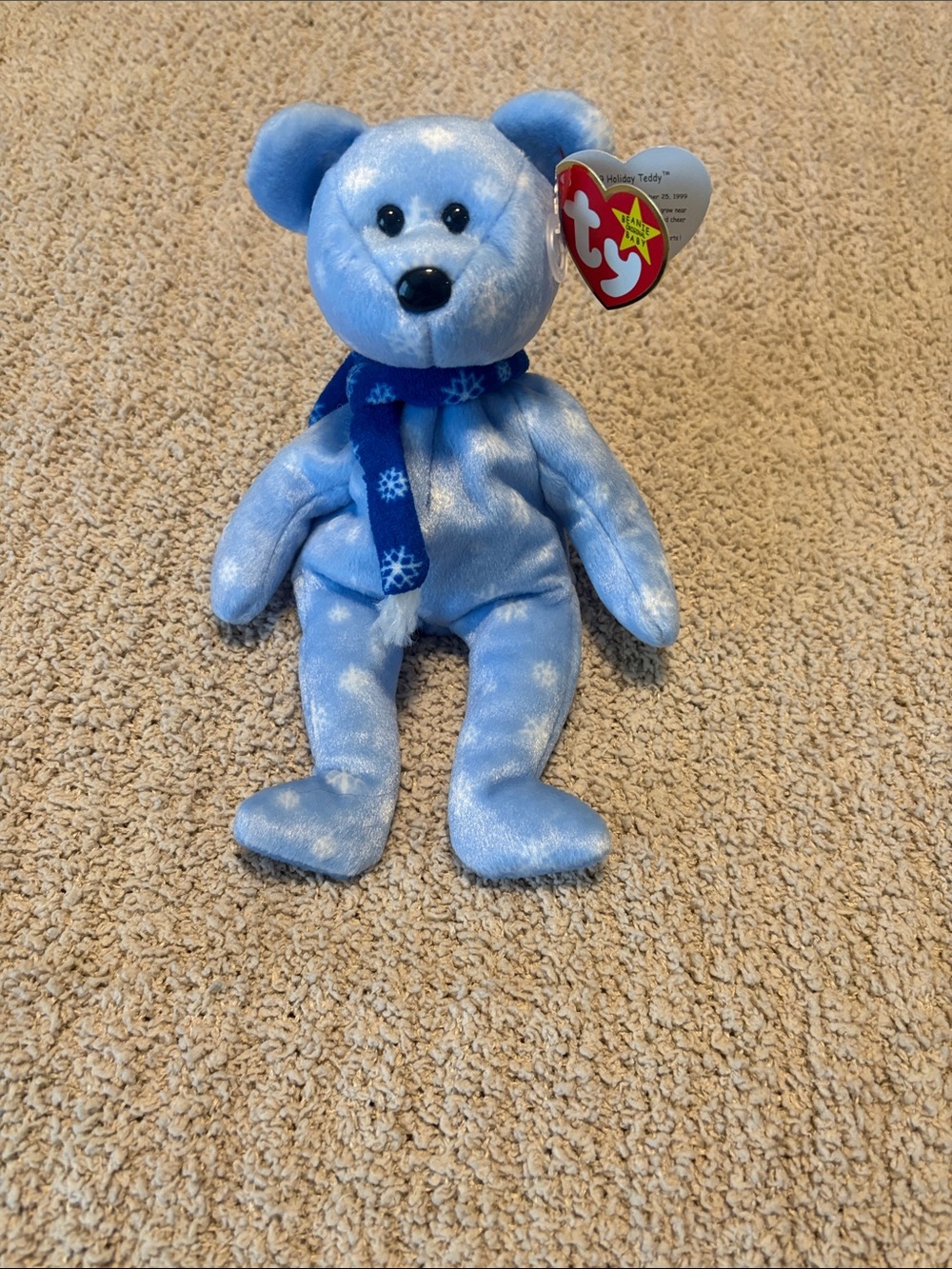 Ty Beanie Baby 1999 Holiday Teddy